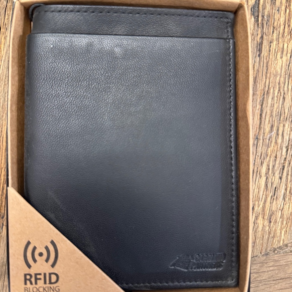 Carolina Panthers  Football Sparo Wallet Lic NFL BI-Fold Leather Billfold RFID